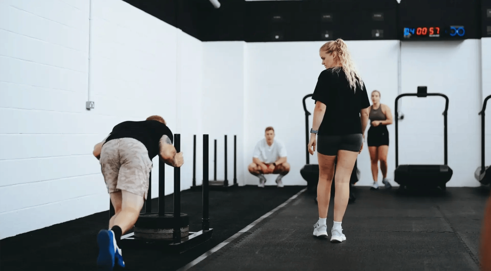 man hard training for HYROX